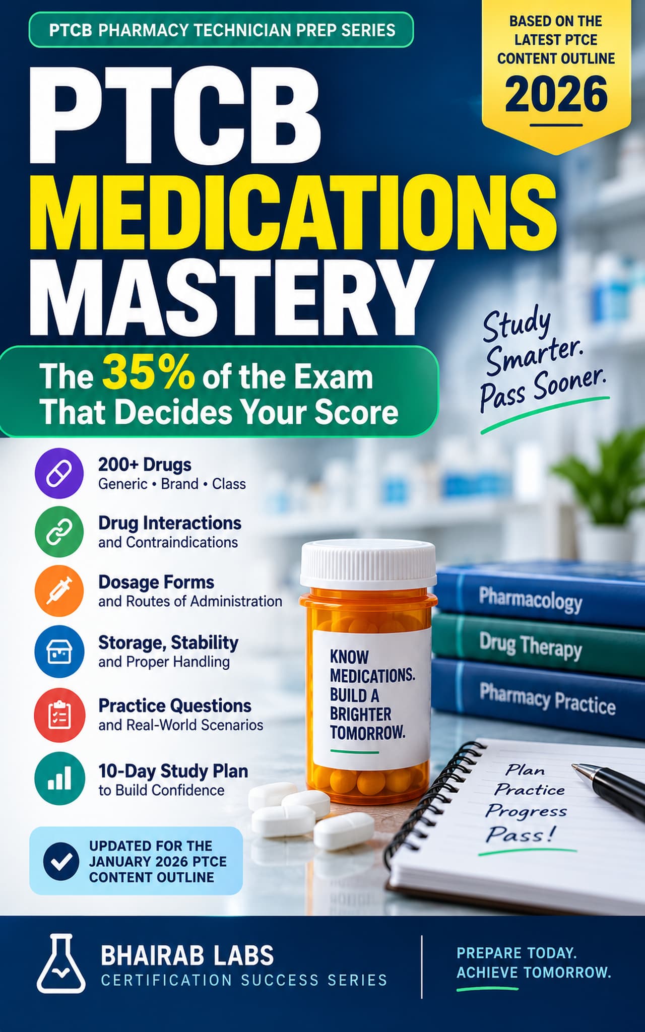Cover of PTCB Medications Mastery: The 35% of the Exam That Decides Your Score