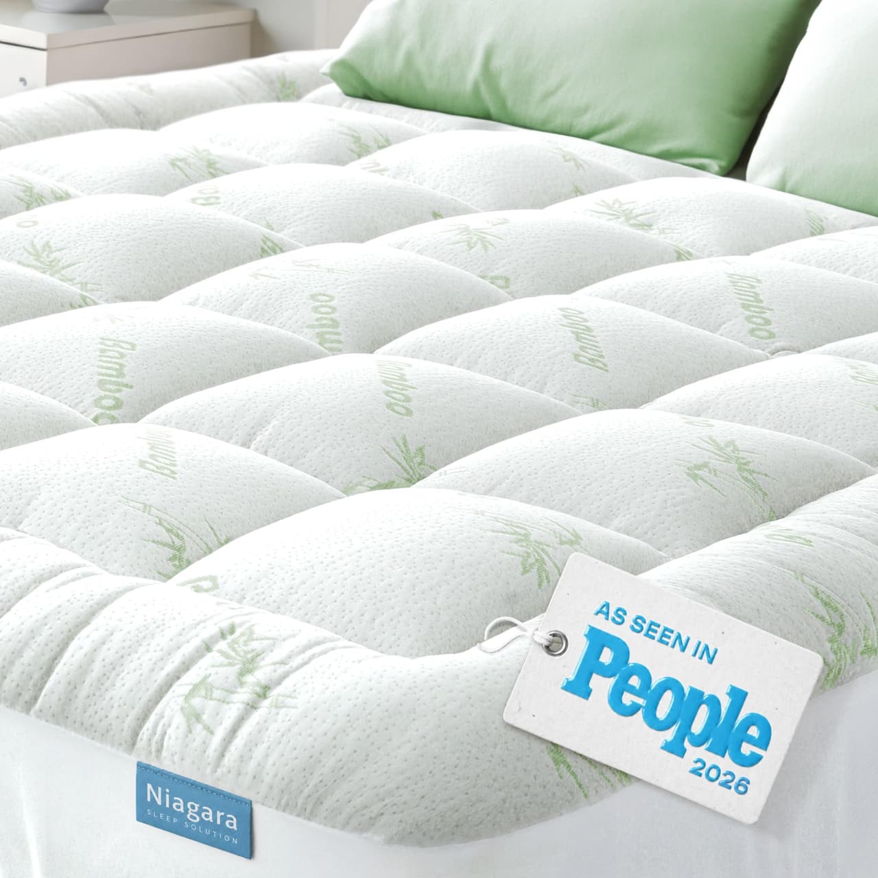 Niagara Sleep Solution Ultra Soft & Cooling Mattress Topper - Queen Size