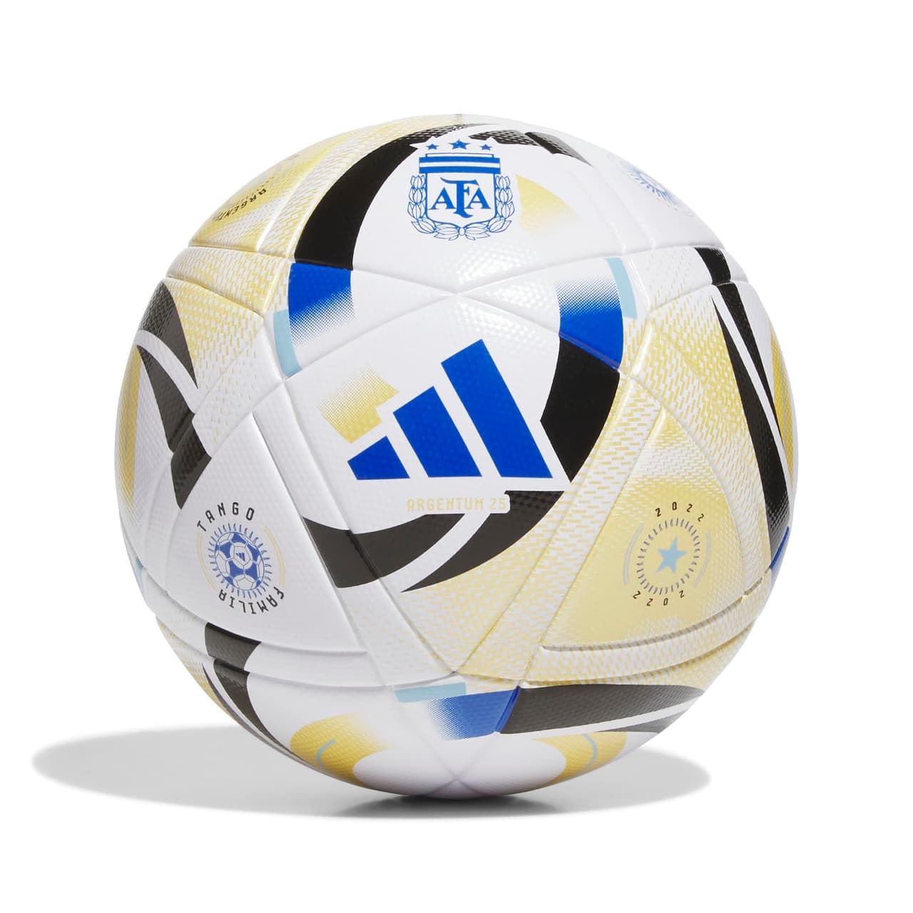 Adidas Unisex-Adult Argentina 25 League Soccer Ball, White/Icey Blue/Glory Blue/Black, 5