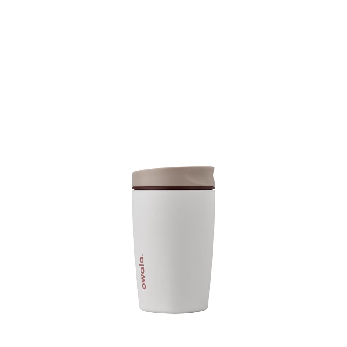 Owala SmoothSip Slider - Stainless Steel - 12 oz. - Tan/White (Vanilla Bean) (Amazon)