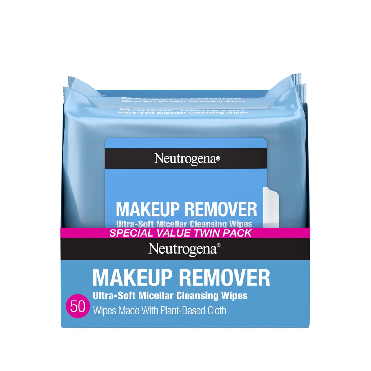 Neutrogena Makeup Remover Cleansing Face Wipes, Daily Cleansing Facial Towelettes to Remove Waterproof Makeup and Masc